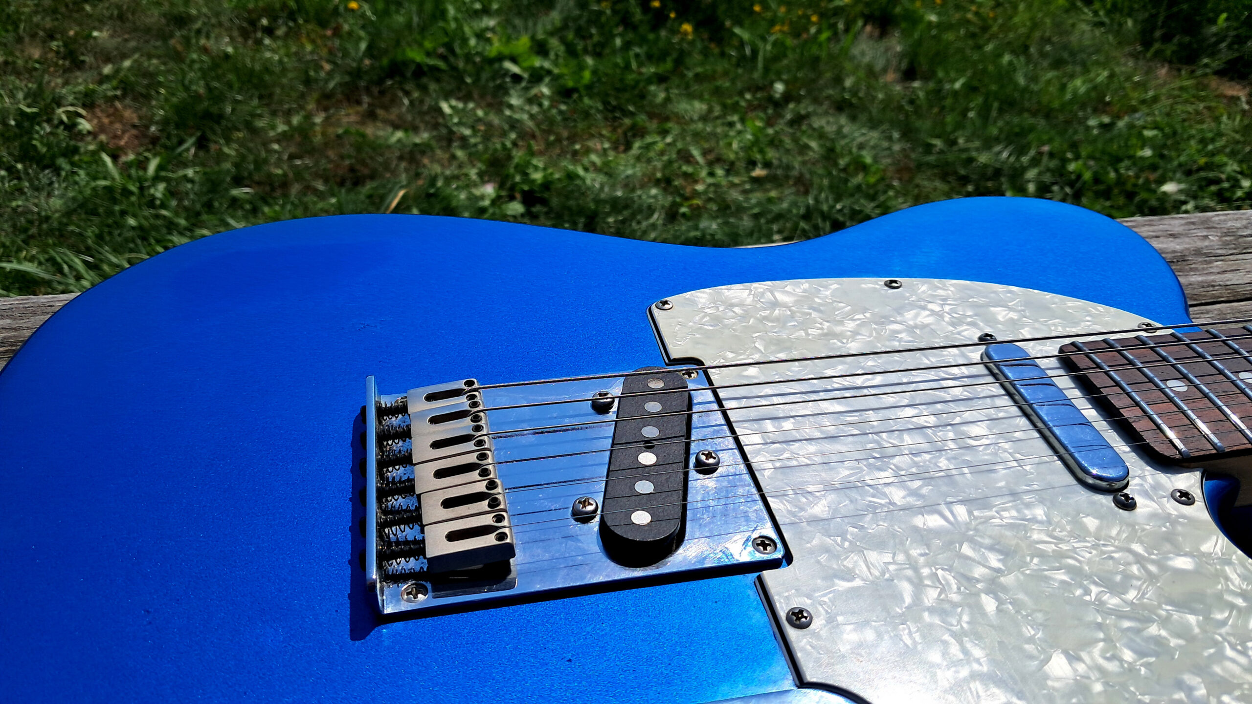 Modrý telecaster